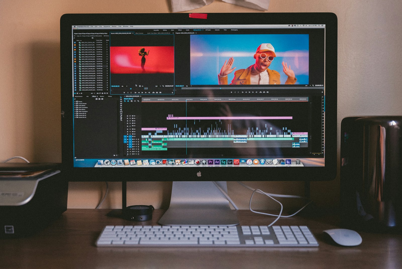Video Editing creative workspace